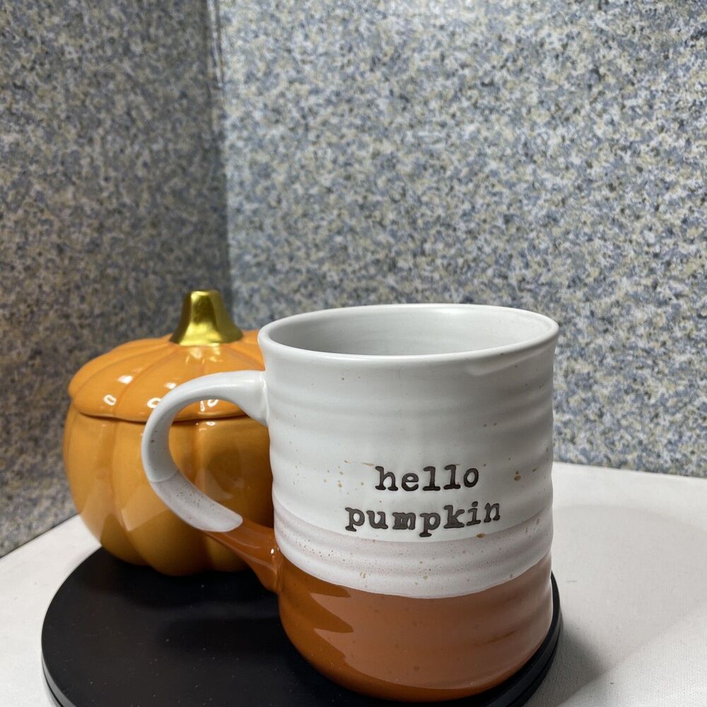 Hello Pumpkin Coffee Cup Sheffield Home+ Pumpkin Candle By Alight Candles 2 Lot